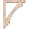 Ekena Millwork Imperial Arts and Crafts Smooth Bracket w/ Offset Brace, Douglas Fir, 5 1/2"W x 32"D x 40"H BKT0604X32X40IMP03SDF - alternate 3